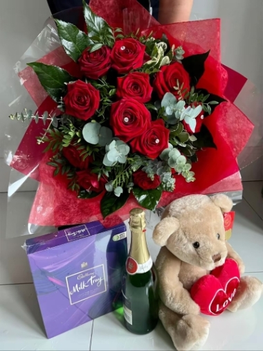 The Ultimate Romance Package: 12 Red Roses Edition
